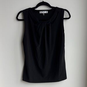 Jones Studio Elegant Black Sleeveless Blouse Size S
